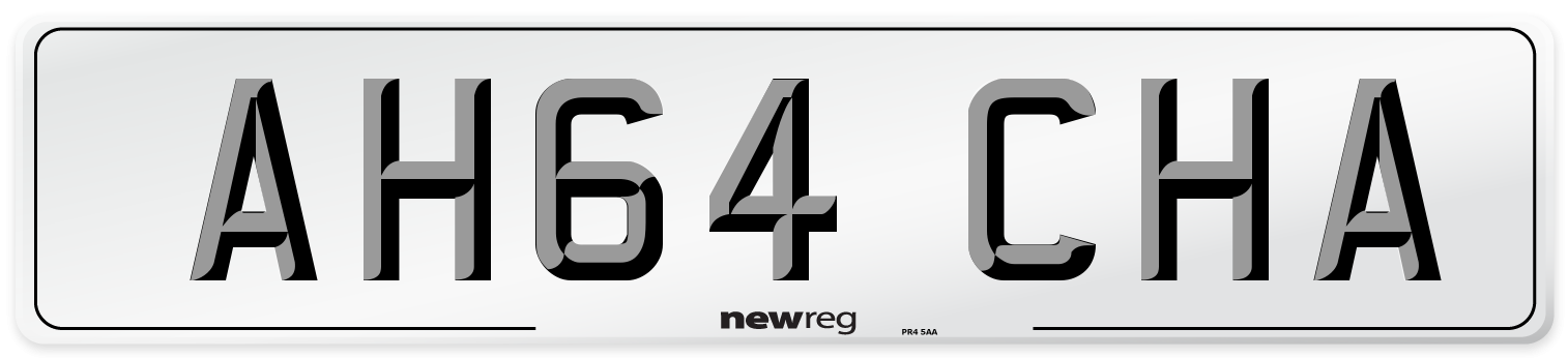 AH64 CHA Number Plate from New Reg